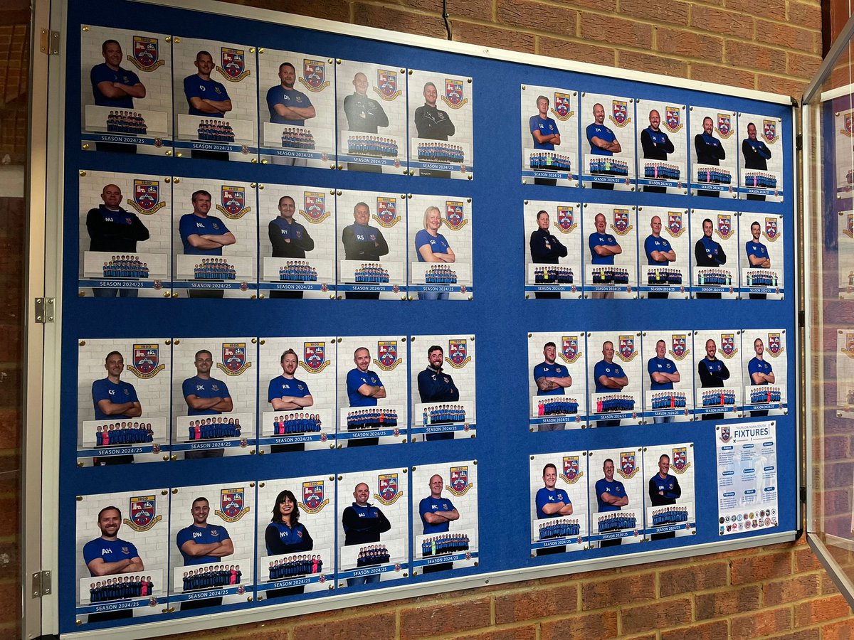BurnhamRamFC's tweet photo. Proudly showcasing our team photos and coaching staff for the season 24/25 in the Clubhouse ⚽️🔵🌑
#BurnhamRamblers #footballpathway #UpTheRamblers #community https://t.co/zfopCpH9PM