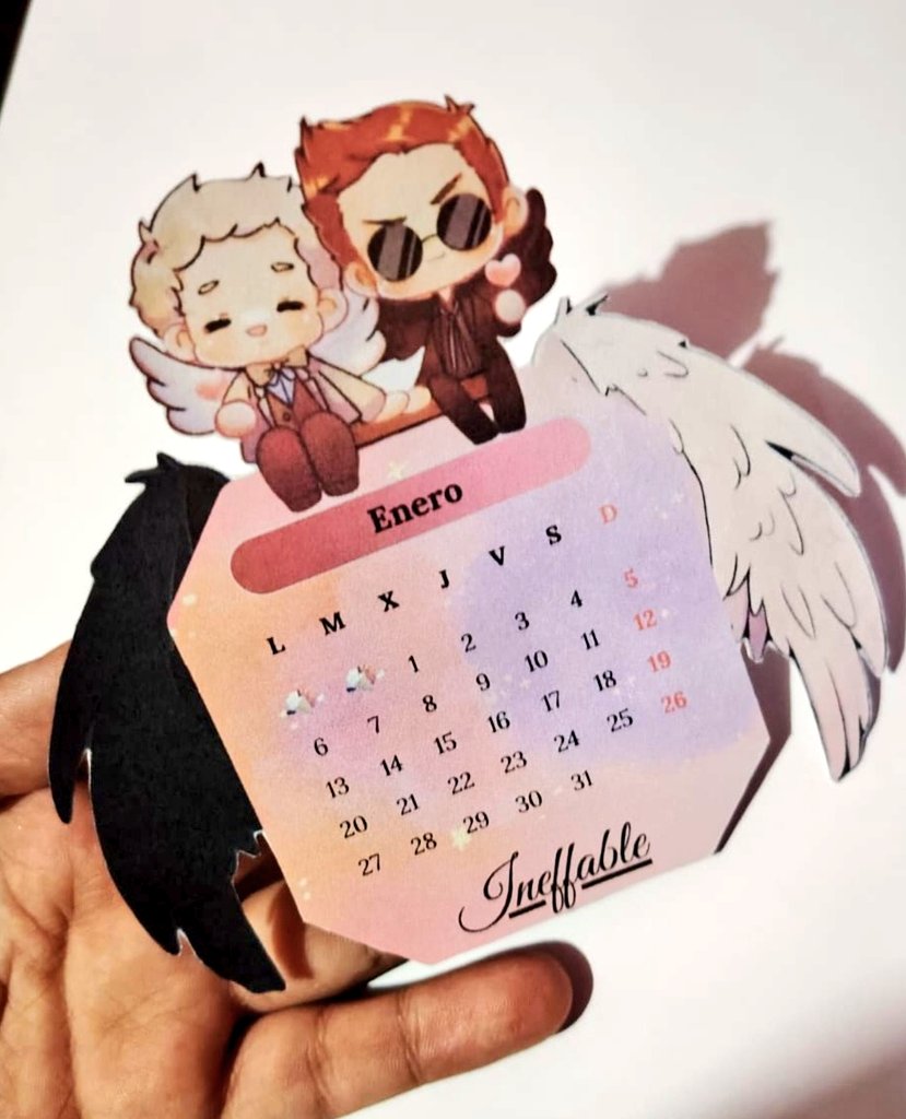 PanddaRojo1's tweet photo. ineffable calendar ready to print and assemble
#GoodOmensFanArt 
#Crowley
#aziraphael
#GoodOmens2 
#DoctorWho 
#DavidTennant #michaelsheen https://t.co/dOxstTi63R