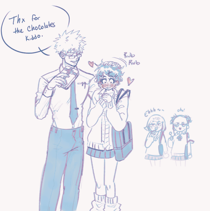 gyaru!deku's big fat crush on katsuki sensei
.
.
#bkdk #ktdk #femdeku