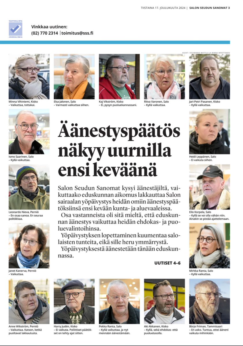 Erikoispremit lämmittää aina entisen uutispäällikön mieltä. ❤️ 
Salkkari tänään: