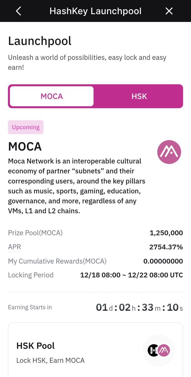 $HSK $MOCA #Launchpool 

global.hashkey.com/en-US/register…