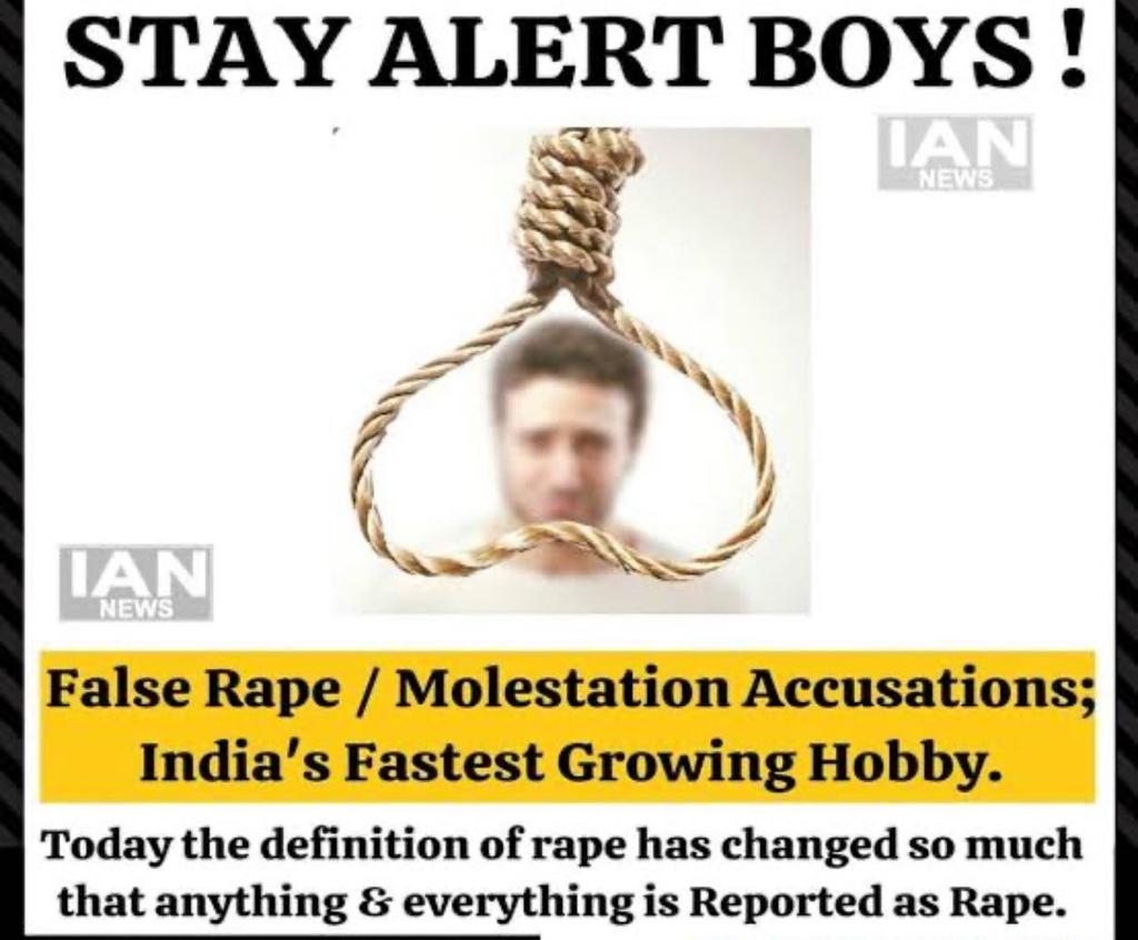 Sunilmi33733062's tweet photo. 1 inosent male victims commuting suicide every 6 in India but no any administration rise his voice against #falsecase file by women's no voice against #legalextrotion #legalterrisum #malesuicide
#stopabusinglawandjustice
#stopabusingmens
#impeachmentagainstjudges
#NOTA https://t.co/7KPHPdSJpv