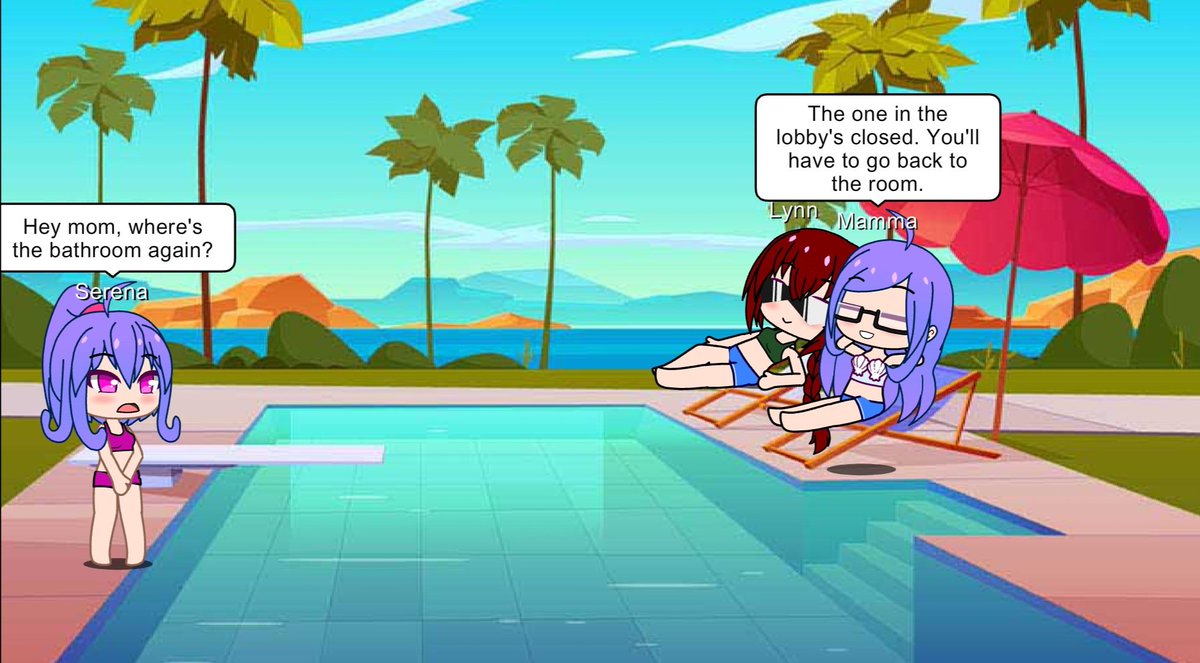 Char2428's tweet photo. A Misunderstanding At The Pool | Char242 #pixiv https://t.co/elp7c5Fv8R https://t.co/biMmuVMIUJ