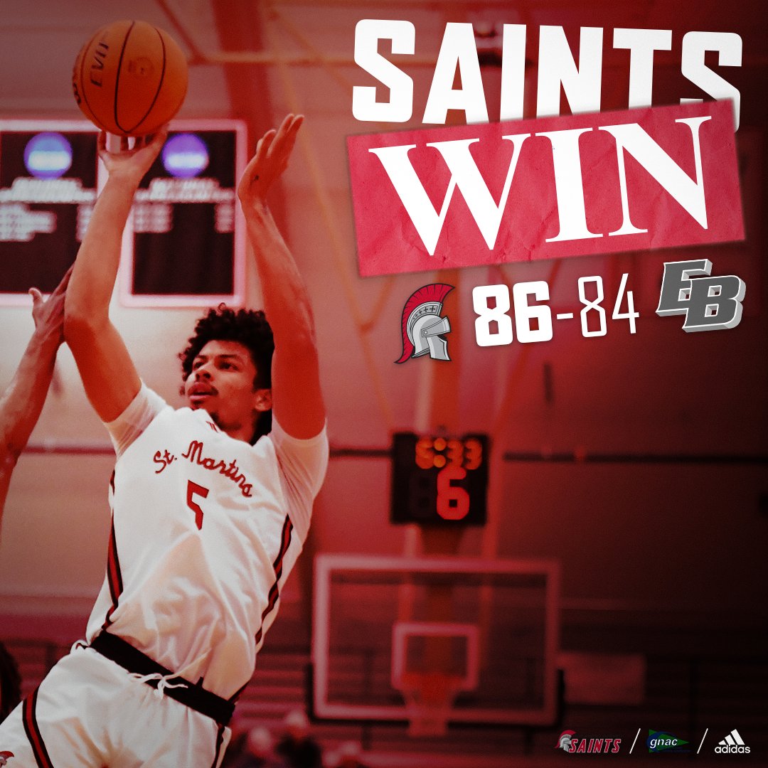 Saint Martin's Saints (@smusaints) on Twitter photo SAINTS WIN ‼
<a href="/SMUSaints_MBB/">Saint Martin's Men's Basketball</a> completes the comeback in overtime to get the win over Cal State East Bay! Myles Samuels led the team with 19 points.
#SaintsStrong 🗡 / 🏀 SAINTS WIN ‼
<a href="/SMUSaints_MBB/">Saint Martin's Men's Basketball</a> completes the comeback in overtime to get the win over Cal State East Bay! Myles Samuels led the team with 19 points.
#SaintsStrong 🗡 / 🏀