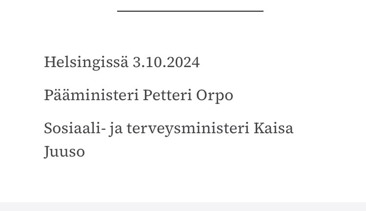 <a href="/ir_rkp/">Riikka Purra</a> Eduskunnan äänestyksessä oleva sairaalaesitys on pääministeri Petteri Orpon (kok) hallituksen päättämä. Sosiaali- ja terveysministeri Kaisa Juuso (ps) on lain vastuuministeri.

Arvoisan ministerin on aivan turha syyttää muita.

Olette kääntämässä selän omille kannattajillenne.