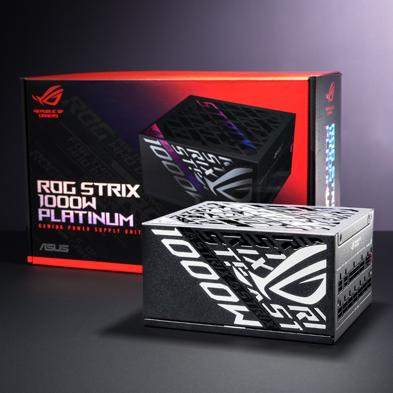 ASUSROGJP's tweet photo. ROG STRIX 1000W Platinum 電源は、どんなゲーム環境でも最大のパフォーマンスを発揮します💥
⚡1000Wのパワフルな出力で高い安定性を実現 
⚡80 PLUS Platinum認証で電力効率も抜群 
⚡静音ファンで快適なゲーミング環境を提供 

#ROG #Gaming