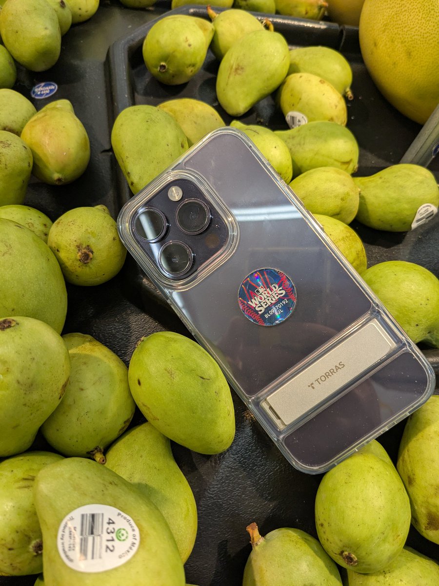 Went grocery shopping in California and some careless <a href="/Apple/">Apple</a> employee left their prototype #iPhoneProMax among the mangos in the produce section...

Guessing this is the #iPhone20 or such 

😜
