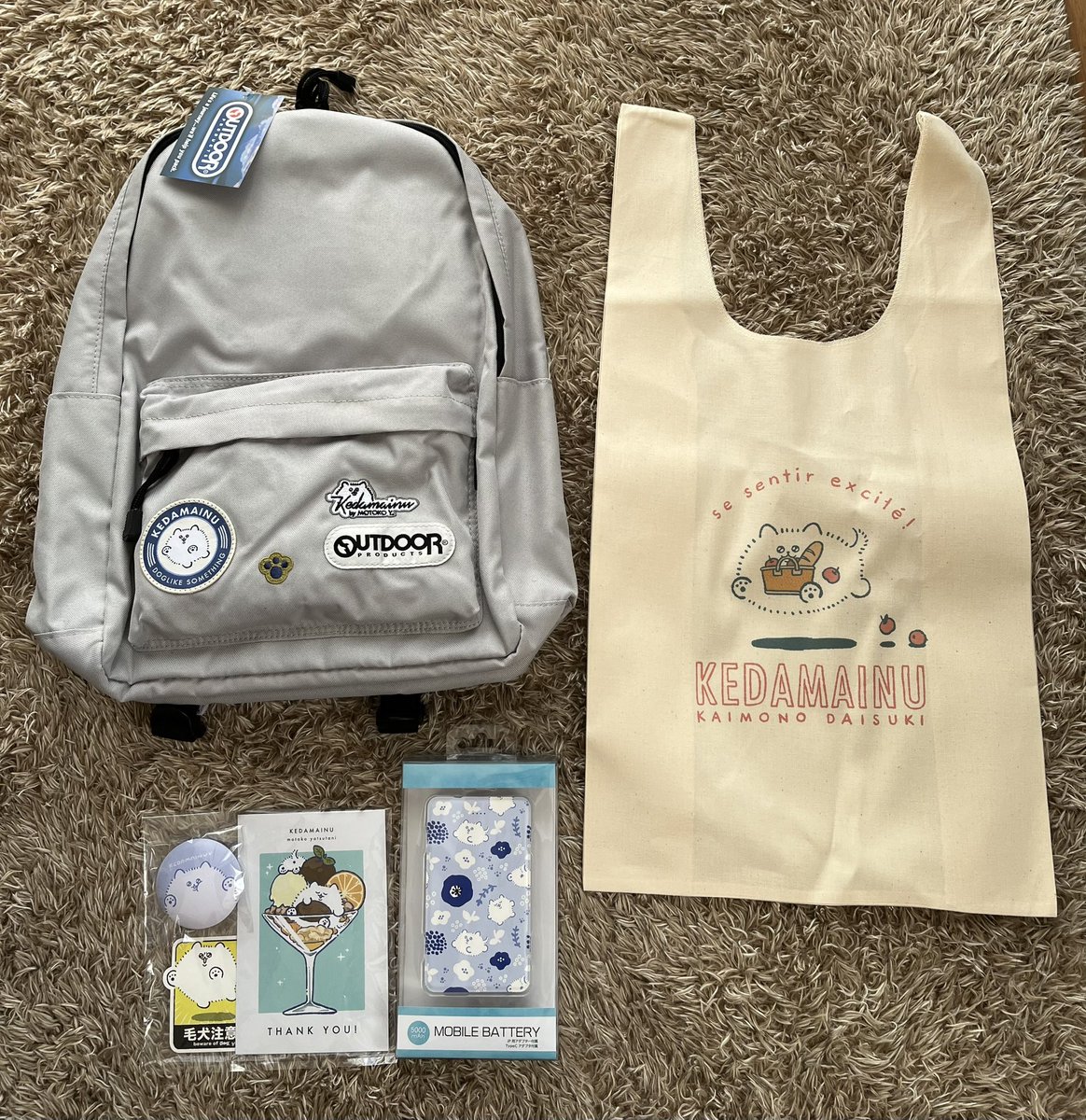 mayotuna_2525's tweet photo. クラファンした毛玉犬のリュックと＋α届いたー！！今年のクリプレええな😚 https://t.co/xlx5qSHXAG