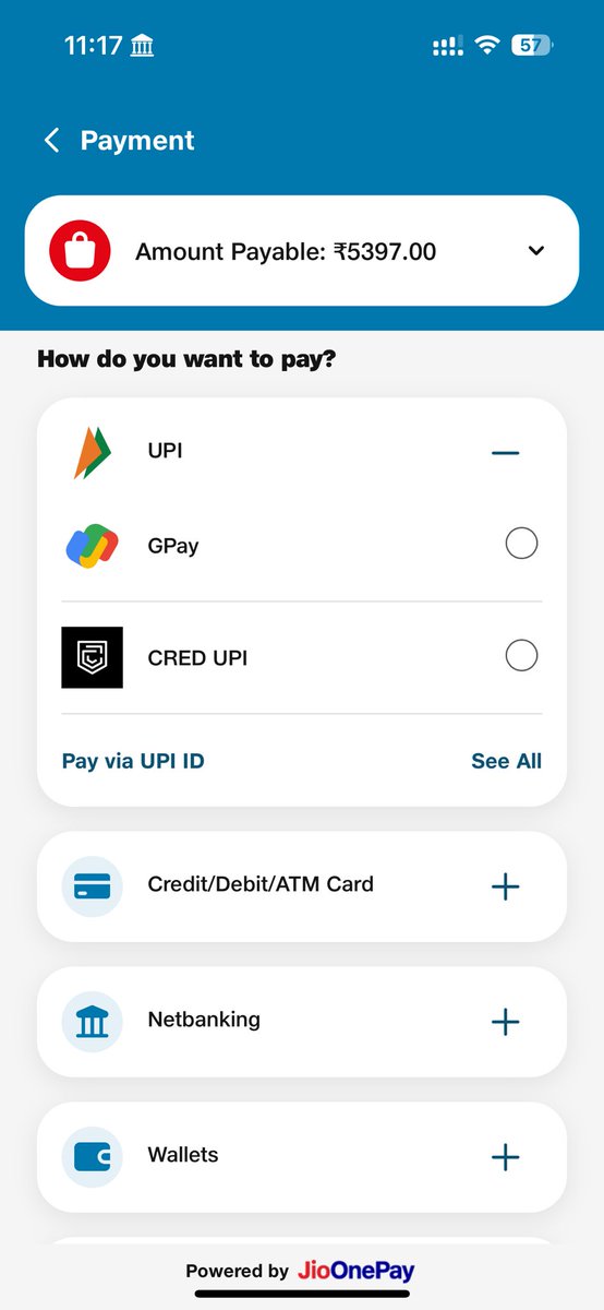 VarunAhuja87's tweet photo. @JioMart_Support Hi, I have the following in my cart and I have another 5k coupon. But there’s no option to use the coupon. Can you please help? https://t.co/4VpeQBHTWP