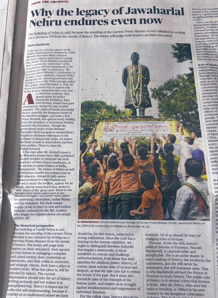 iamit_chaudhary's tweet photo. They might try but cannot succeed in destroying the Legacy of Jawaharlal Nehru Ji - A Leader Who took on the Herculean task of lifting India from ‘the mud and filth’ left behind by the British, and built a modern, democratic &amp; secular Country “INDIA” with a scientific approach. https://t.co/1JjzUp6RRQ