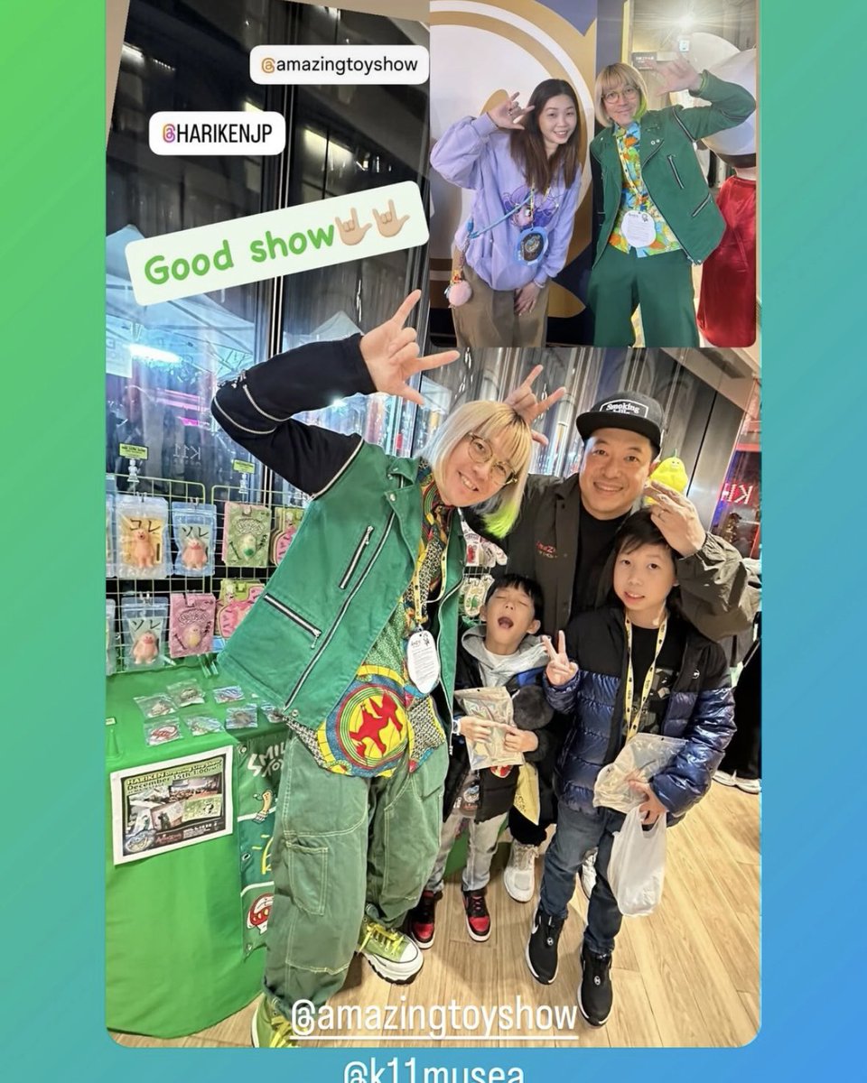 harikenjp's tweet photo. 🕊️Memory of #AmazingToyShowHK2024 🕊️
アーティスト仲間やお世話になっている企業の皆さま、そしてTeam HARIKEN HK🙌Arigato🤝🍀
Arigato my friends in HK and around the world @amazingtoyshow 😸🤝☺️🍀
1️⃣Arigato Kenny @kennyswork2006 from HK🤟😸🍀
2️⃣Pucky @puckytoys from HK🤟😸🍀
3️⃣ Boss Jackie @lokjackie & Amazing family from HK🤟😸🍀
4️⃣And Team HARIKEN HK🤟😸🍀
#HongKong #香港
#KennyWong
#Pucky
#HARIKEN
#哈利剣
#creatorslife
#玩具人生