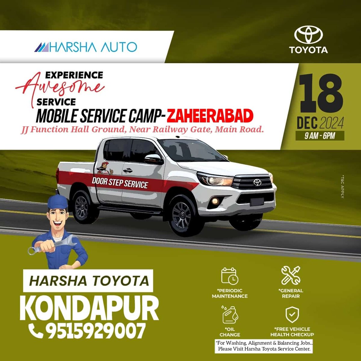 Harsha_Auto's tweet photo. DOOR STEP SERVICE https://t.co/bGnLGwTVRq