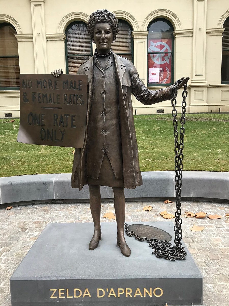 <a href="/JacintaAllanMP/">Jacinta Allan</a> Banning protestors from using chains.

Well it sure is lucky that Victoria hasn’t built any statues to commemorate their most famous gender rights activist and the chains she used to protest!

Oh wait…