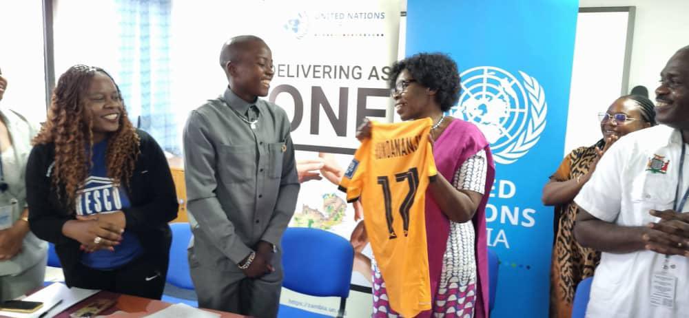 Ladies and Gentlemen, we are proud to announce <a href="/Rachealkundana1/">Racheal kundananji</a> as our Goodwill ambassador for Education plus. Racheal is the highest paid footballer world wide
#TogetherWeAdvance