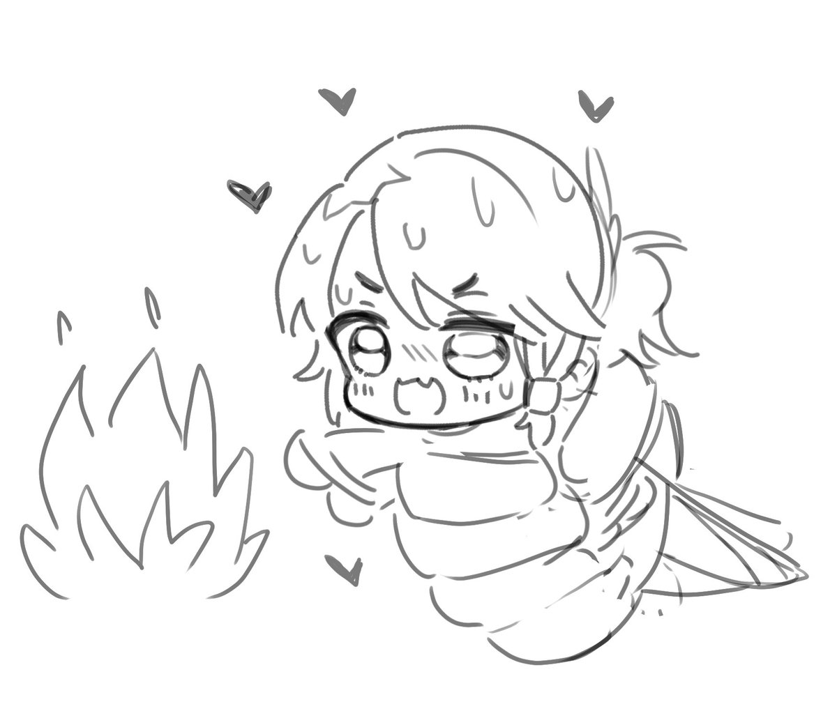 Lunch time doodle :D
Surprisingly I had quite a few requests for 🧲⛓️  &amp;  🤕⛓️ and I vaguely have a plan on what I wanna draw for those heh 

I saw some others I wanna doodle but I'll do it when I have the timee 