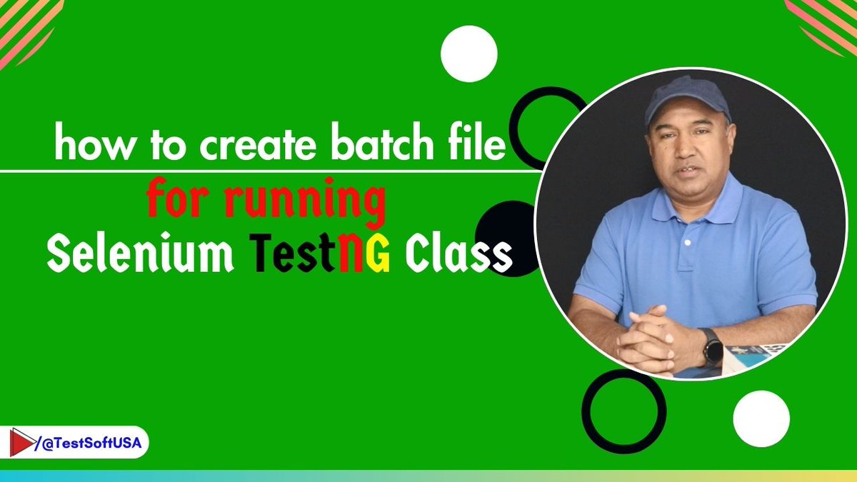 jabed_70's tweet image. How to create batch file for running Selenium TestNG class? youtu.be/-aHahNAsUsU?si… via @YouTube
#selenium #seleniumtestng #softwaretesting #testsoftusa