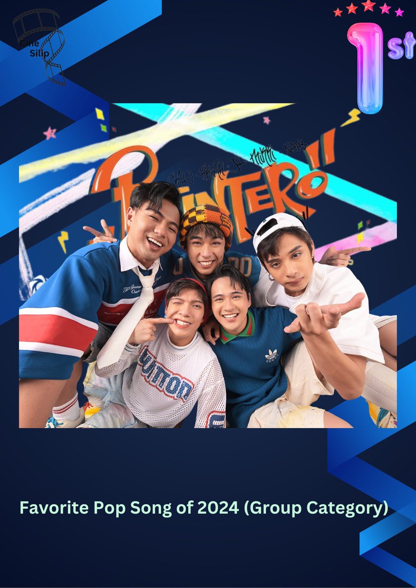 _cinesilip's tweet photo. As of 2PM Favorite Pop Song Group Category:
1st: #Patintero by @bgyo_ph
Click here to vote: π https://t.co/5tnz8YLzRQ #BGYO https://t.co/6bCEWRyRzb