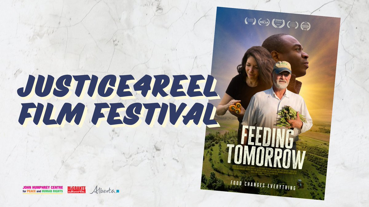 A hopeful vision of a sustainable food future: Join #Justice4Reel Film Fest's free screening of Feeding Tomorrow. Dec. 17, 7 PM, <a href="/ckuaradio/">CKUA Radio</a> (9804 Jasper Ave., #YEG). Also online!
#FilmFest #YEGEvents #JHC 
More info: jhcentre.org/justice4reel-f…