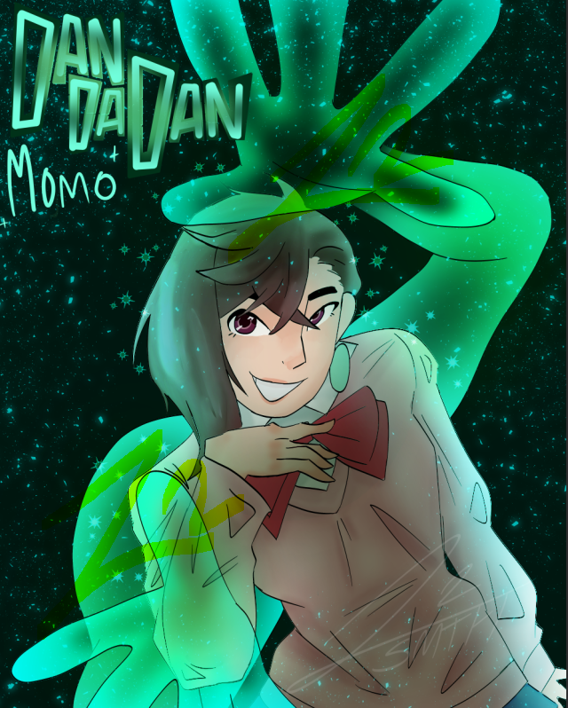 Z2somethingg's tweet photo. two posters done for the con next year! #dandadan #dandadanfanart https://t.co/u6fuyeTSnK