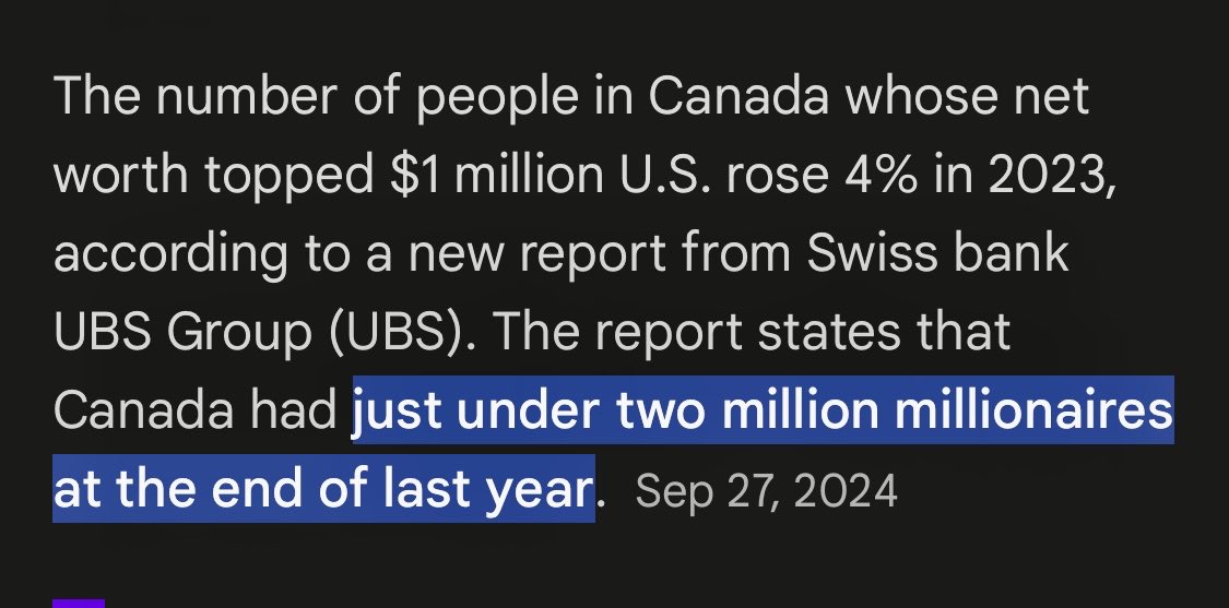MizJfromtheDot's tweet image. Well it’s no longer the 1% … looks Canada is up to 4%  
#classwars how many millions or billions do these people want… when is enough enough… the greed… money money money #greed #corporategreed #canada