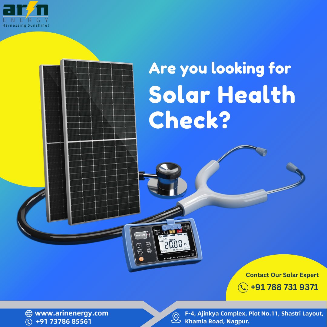 arin_energy's tweet image. Check your solar health with our professional solar experts and improve the productivity of your solar panels.
#SolarPower #Solar #installsolar #solarpanels