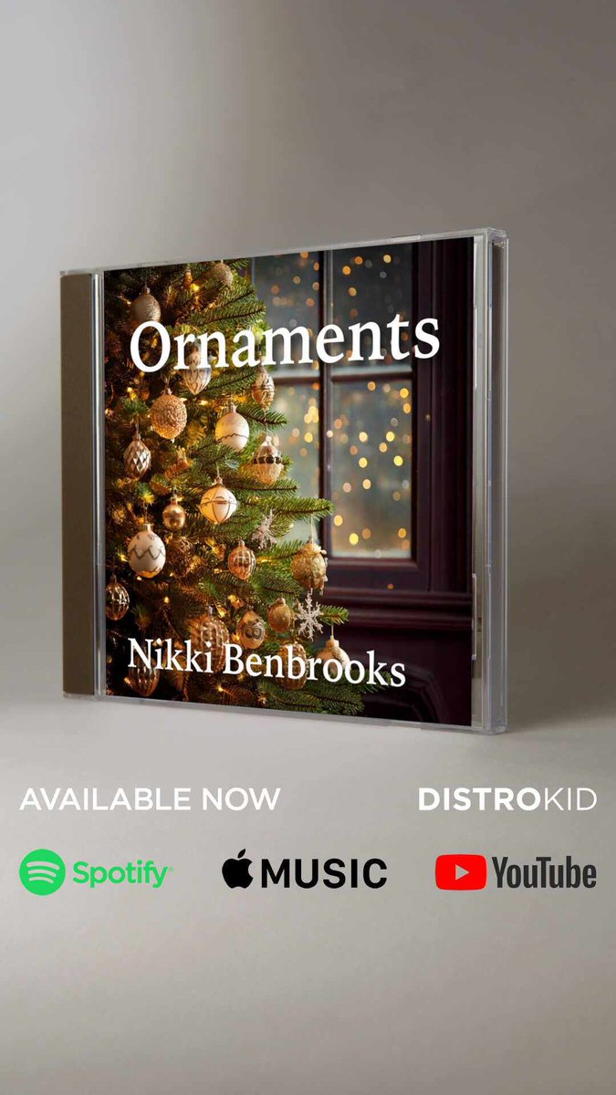 Looking for a heartwarming, nostalgic Christmas song to add to your playlist? Look no further than this new release "Ornaments" by recording artist Nikki Benbrooks. This classy love ballad gives you the warm fuzzies you're longing for, while you prepare for Christmas Day! 🎄