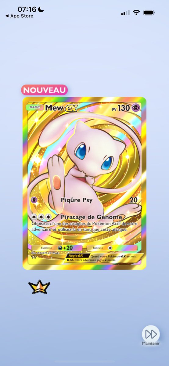 BasqueDeter's tweet photo. Premier mondial Mew Gold je pense https://t.co/8VS81EeJr3