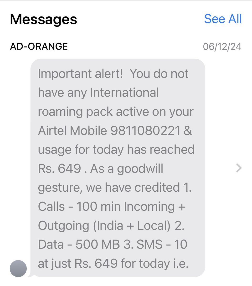 I was in India ⁦⁦⁦<a href="/airtelindia/">airtel India</a>⁩ . At Bum La - the 15,500 feet pass between India and Tibet. I was NOT in China. Perhaps ⁦<a href="/MIB_India/">Ministry of Information and Broadcasting</a>⁩ should be looking more closely at how India’s telcos recognise our borders. I want these charges reversed please.