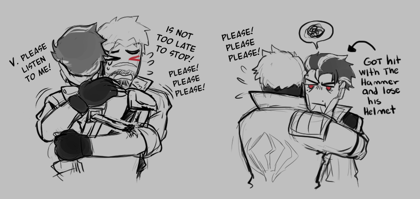 PikafaaART's tweet photo. I hope now that Jayce and Viktor are more loved by people, they get to have matching skins more often (WHERE IS BATTLE ACADEMY VIKTOR YOU COWARDS?!?!) #LeagueOfLegendsFanArt #creatorviktor #jayvik https://t.co/QloGqdtm02