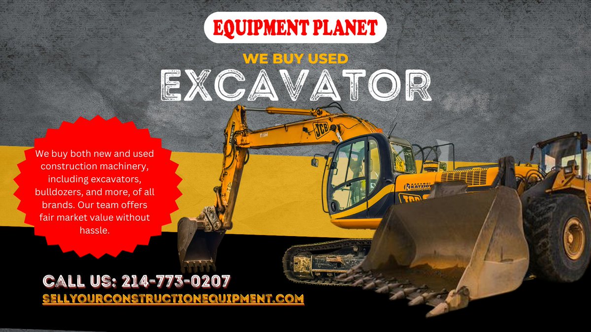 WhoMachinery's tweet photo. We take pride in offering fair market value for your equipment. You can trust Equipment Planet to give you a competitive offer without any hidden fees or surprises.
We make selling your heavy equipment simple and profitable. Contact 214-773-0207 or visit https://t.co/DDEtwExwhr. https://t.co/lEjoG8m5VX