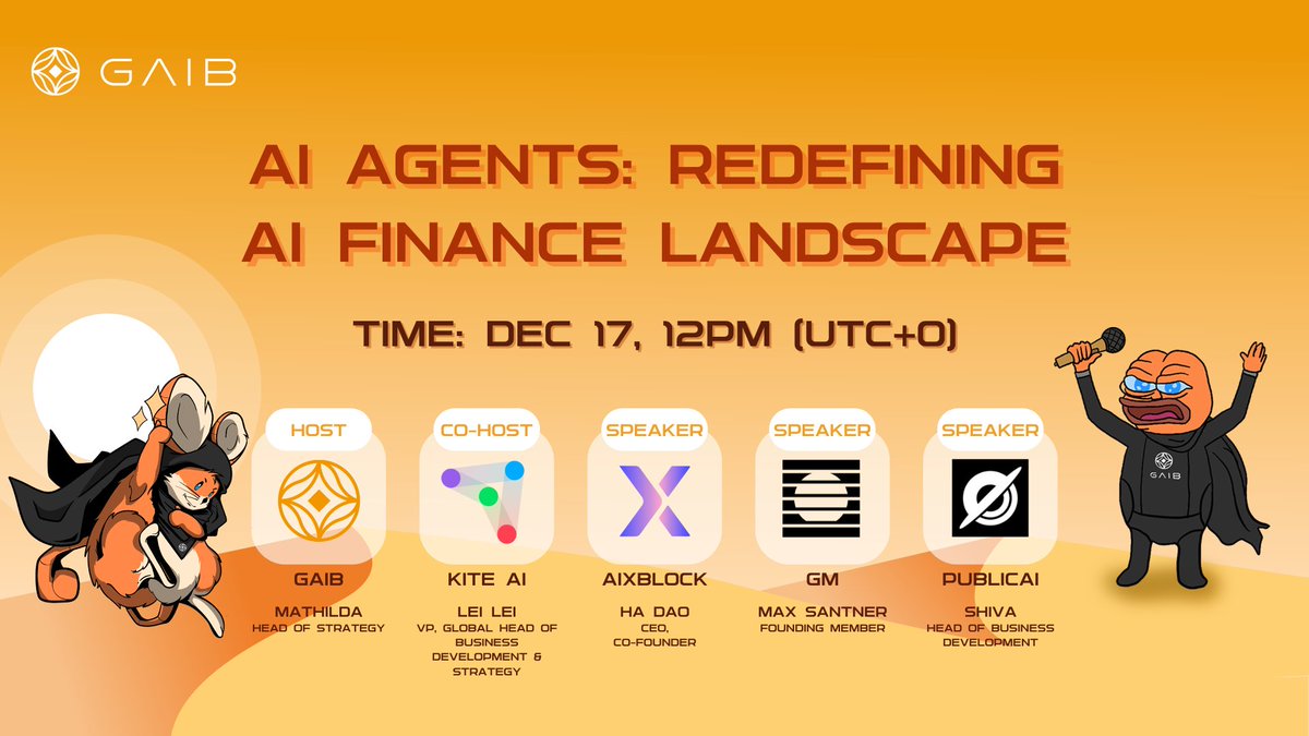 What makes #AIagents the hottest topic these days?🔥 Join our Twitter Space  to explore the latest news, trends, and the innovative use cases in crypto  space, including AI-powered hedge fund and meme