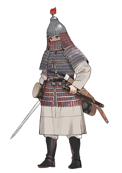 唐・武周「慕容智」甲胄 