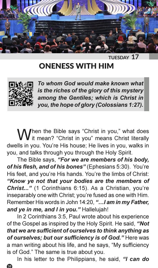 _globalkinglord's tweet photo. RHAPSODY OF REALITIES 17/12/24

ONENESS WITH HIM https://t.co/5qakTW0yLA