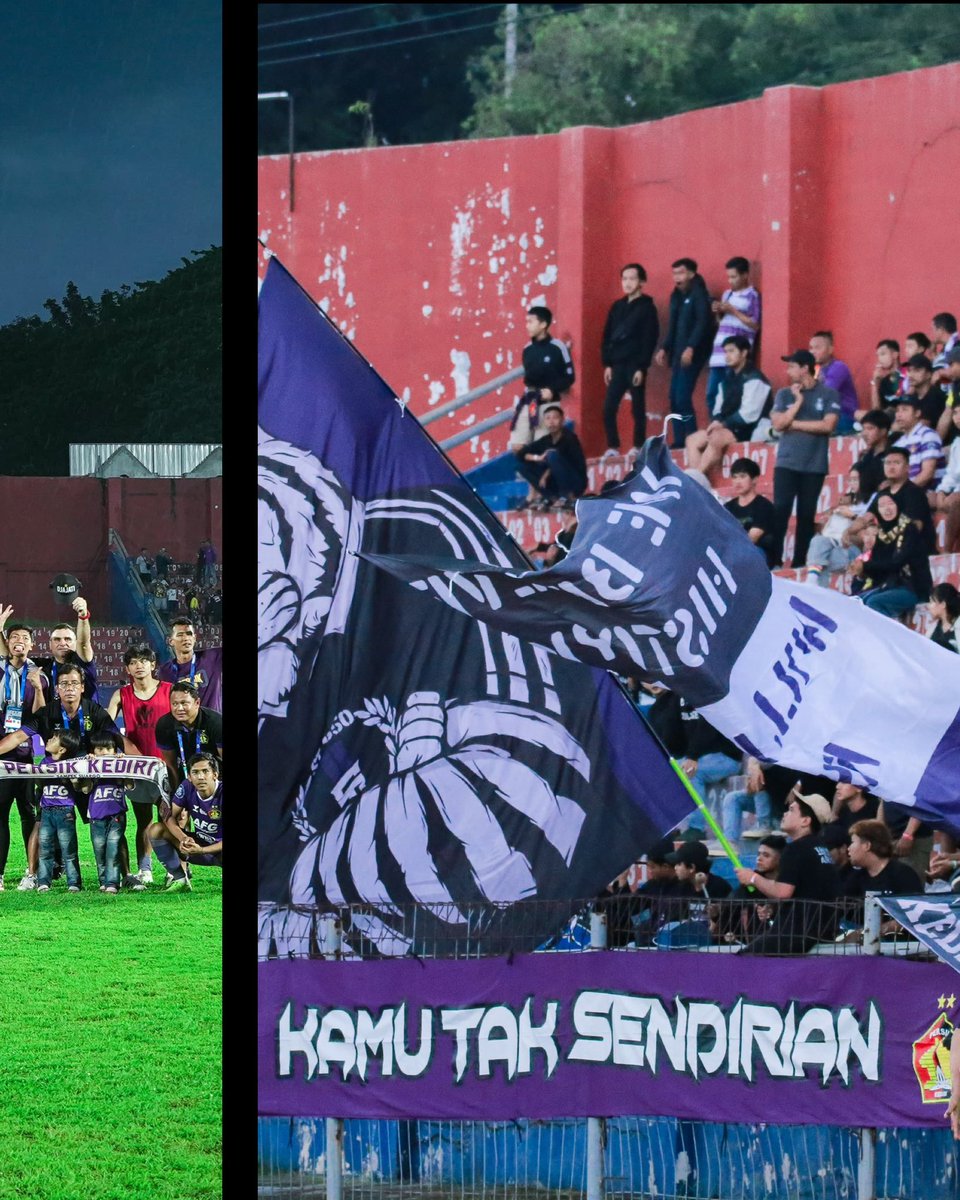 irawan_arthur's tweet photo. Puji Tuhan untuk kemenangan kemaren. Bangga dengan keluarga besar Persik Kediri. Terima kasih khusus untuk pemain ke 12 kita, kalian selalu luar biasa dan tanpa kalian kita bukan siapa-siapa. Arema selalu menjadi rival yang susah di kalahkan dan yang saya pribadi sangat respect 💜💙 #Djajati #RivalitasHanya90Menit @persikfckediri
