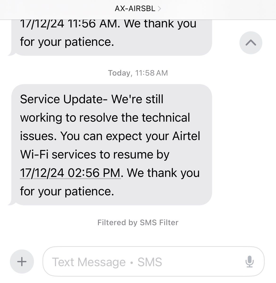 ashutosh868's tweet photo. @Airtel_Presence I think these 2 hrs are never gonna end. Why can’t upfront tell that you’re unable to provide a stable internet service? @Airtel_Presence https://t.co/op997HCOSf