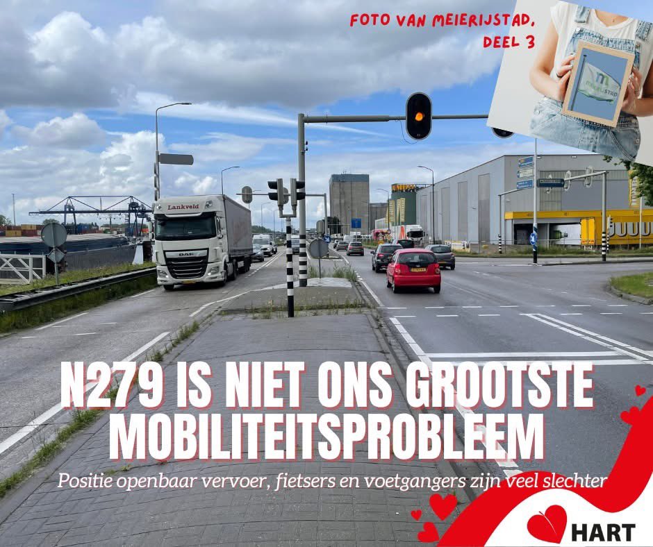 De #fietsers, #voetgangers en het #OV #openbaarvervoer zijn er beroerder aan toe in onze gemeente dan de #n279 volgnes <a href="/RHDHV_SA/">RoyalHaskoningDHV SA</a> rapport #foto van #Meierijstad