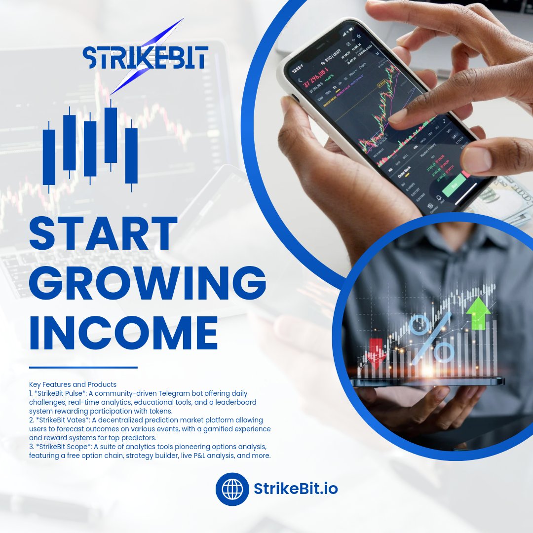 D3_kings's tweet image. Unlocking the Future of Trading with  @StrikeBitDeFI&apos;s Key Features and Innovations
#StrikeBit #CryptoOptions