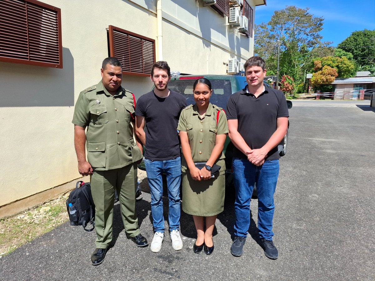 CyberTestSystem's tweet photo. We would like to thanks Lino and Elika for their help without them we will not have been able to do achieve our cyber knowledge transfer with His Majesty's Armed Forces (HMAF) of Tonga this week.

@HMAF https://t.co/4b5SYhwJZQ