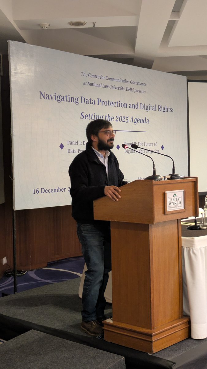 Centre for Communication Governance at NLU Delhi (@ccgnlud) on Twitter photo Glimpses from our event "Navigating Data Protection & Digital Rights: Setting the 2025 Agenda" at the India Habitat Centre. Glimpses from our event "Navigating Data Protection & Digital Rights: Setting the 2025 Agenda" at the India Habitat Centre.