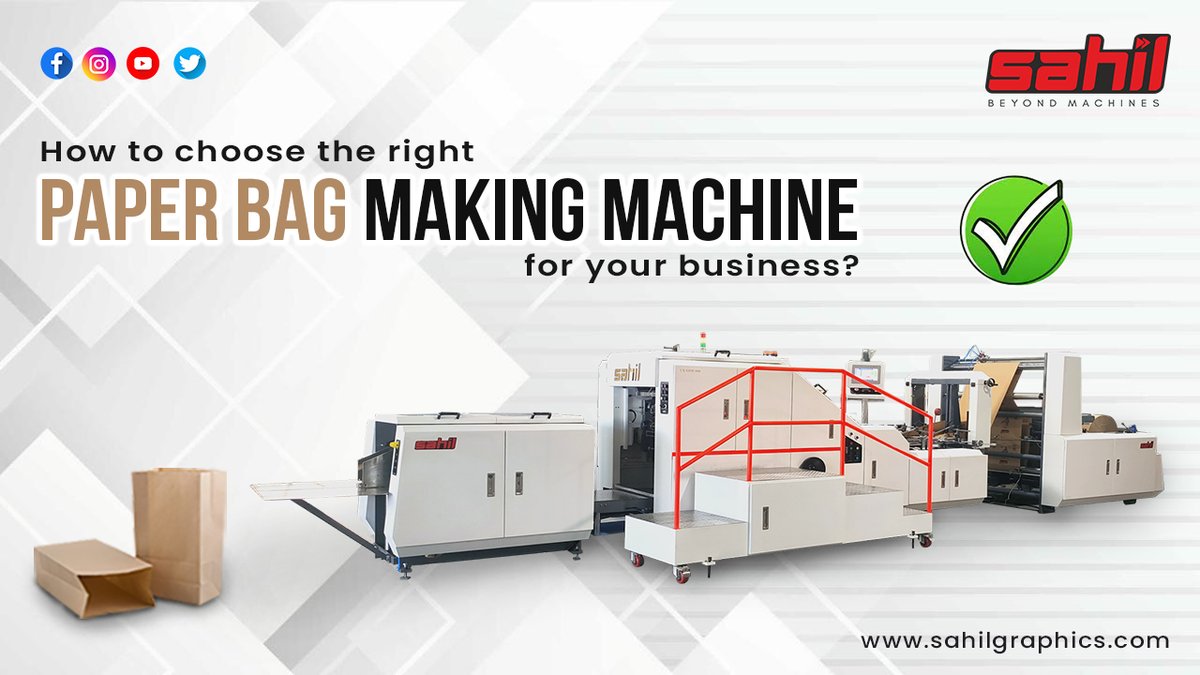 sahil_graphics's tweet image. Choosing the right Paper Bag Making Machine is key to growing your business! 🛍️✨

Check out our latest blog to make the best decision 👉 t.ly/9hFL9

#PaperBagMachine #SahilGraphics #EcoFriendly