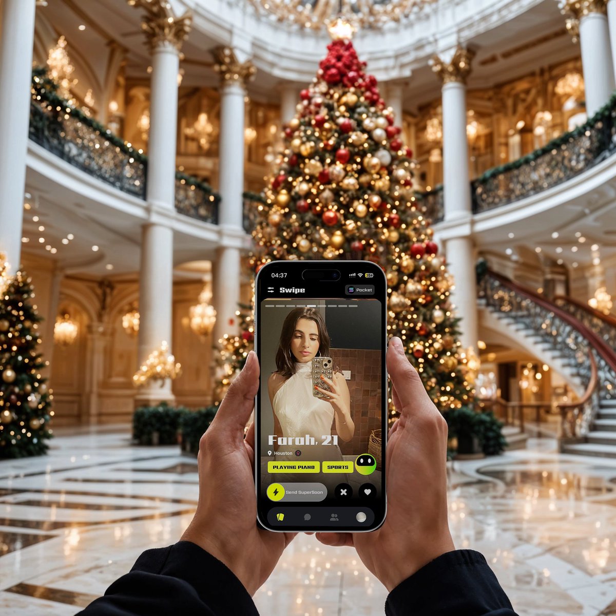 metyacom's tweet photo. 🎄 A date under the Christmas tree
#Metya #Christmas #DatingFi #SocialFi #Match https://t.co/DCQ5roD442