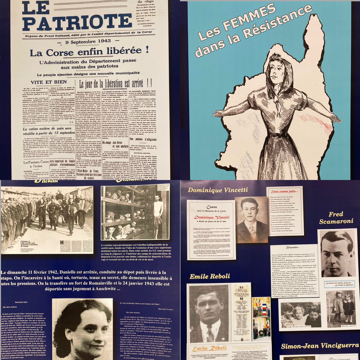 CCdi2b's tweet photo. Une rencontre riche entre nos élèves et Monsieur Sixte Ugolini, président de l’ANACR, qui a évoqué  une page glorieuse de l’histoire de la Corse dans la Résistance, illustrée par  une exposition au CDI #Secondeguerremondiale  #Resistance #memoire #Liberation #Corse https://t.co/WuBMk5RSBY