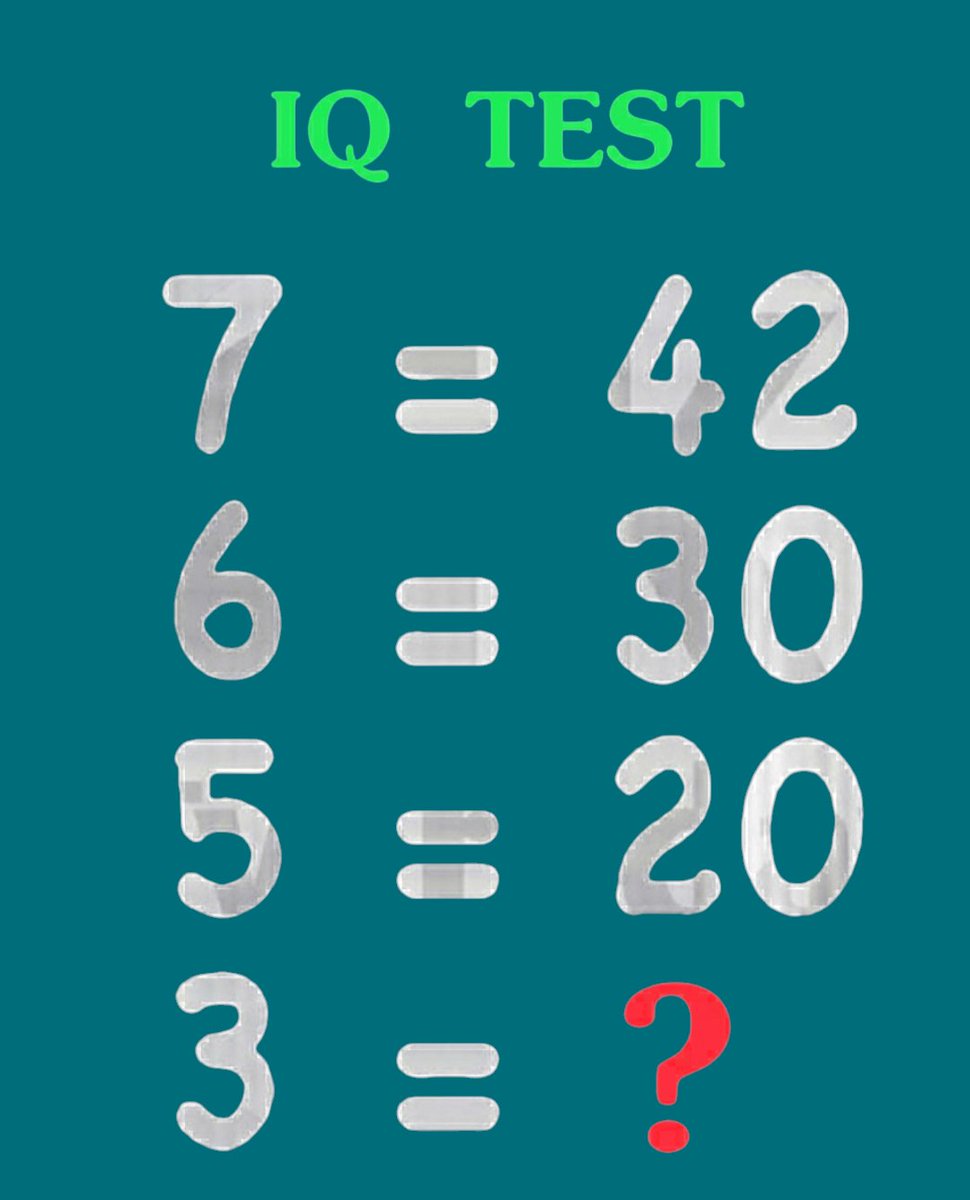 Brainy_Bits_Hub's tweet image. Can You Solve this 🤔 ❓
#IQ
#riddle
#puzzle
#math
#Quiz