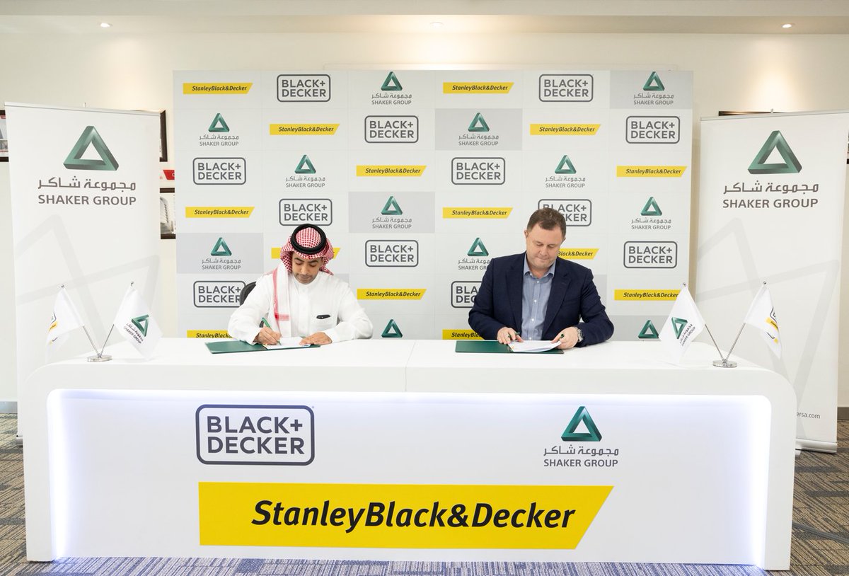 miabunayyan's tweet image. Excited to partner with @StanleyBlkDeckr to distribute BLACK+DECKER® appliances to Saudi Arabia. This strategic partnership strengthens Shaker's commitment to innovation and meeting the needs of our consumers within the Kingdom. #Shaker #BlackDecker