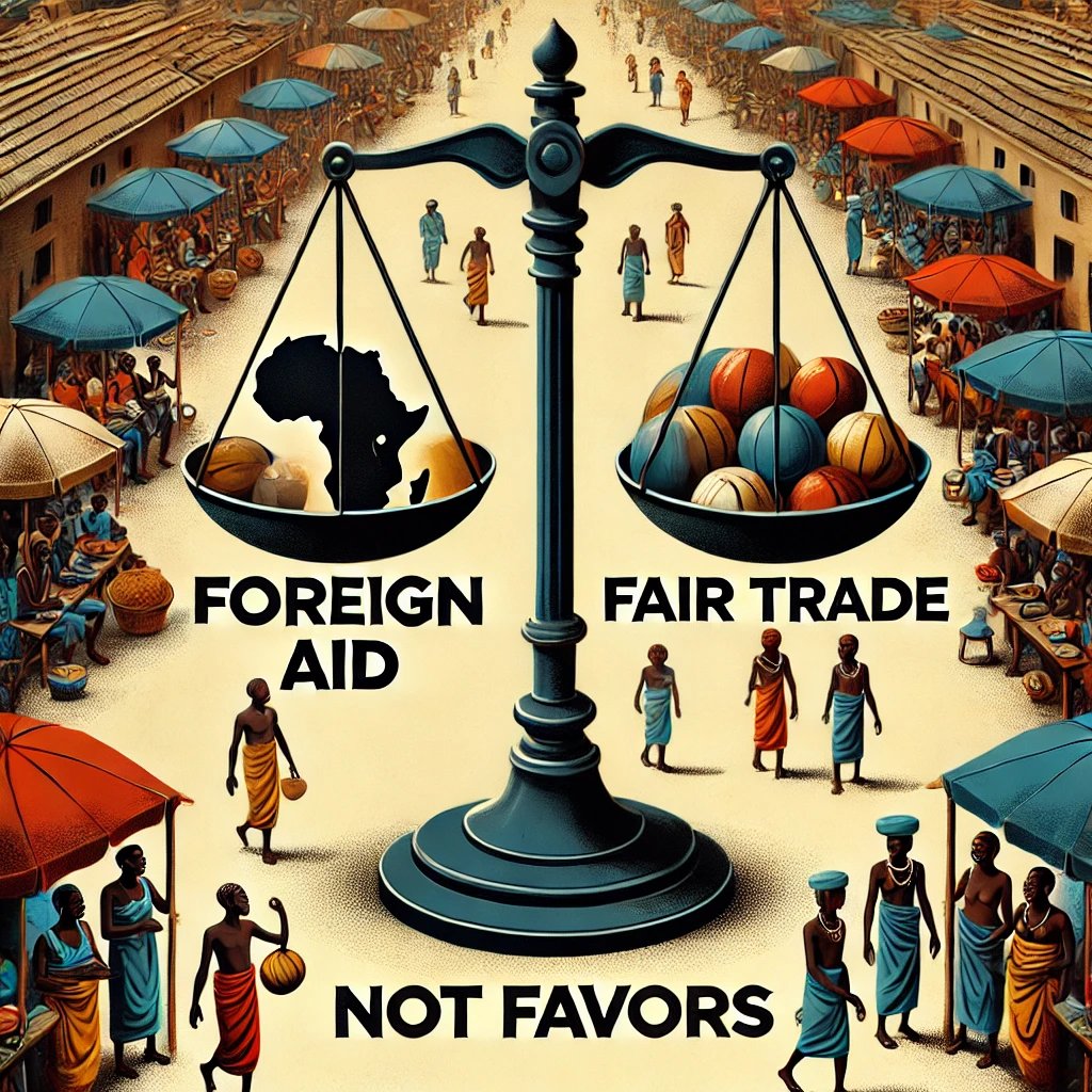 IbrahimBuwangal's tweet image. Foreign aid isn't charity; it’s business. Africa needs fair trade, not favors. Let’s build dignified partnerships and sustainable economies. #DecolonizeDevelopment #MadeInAfrica