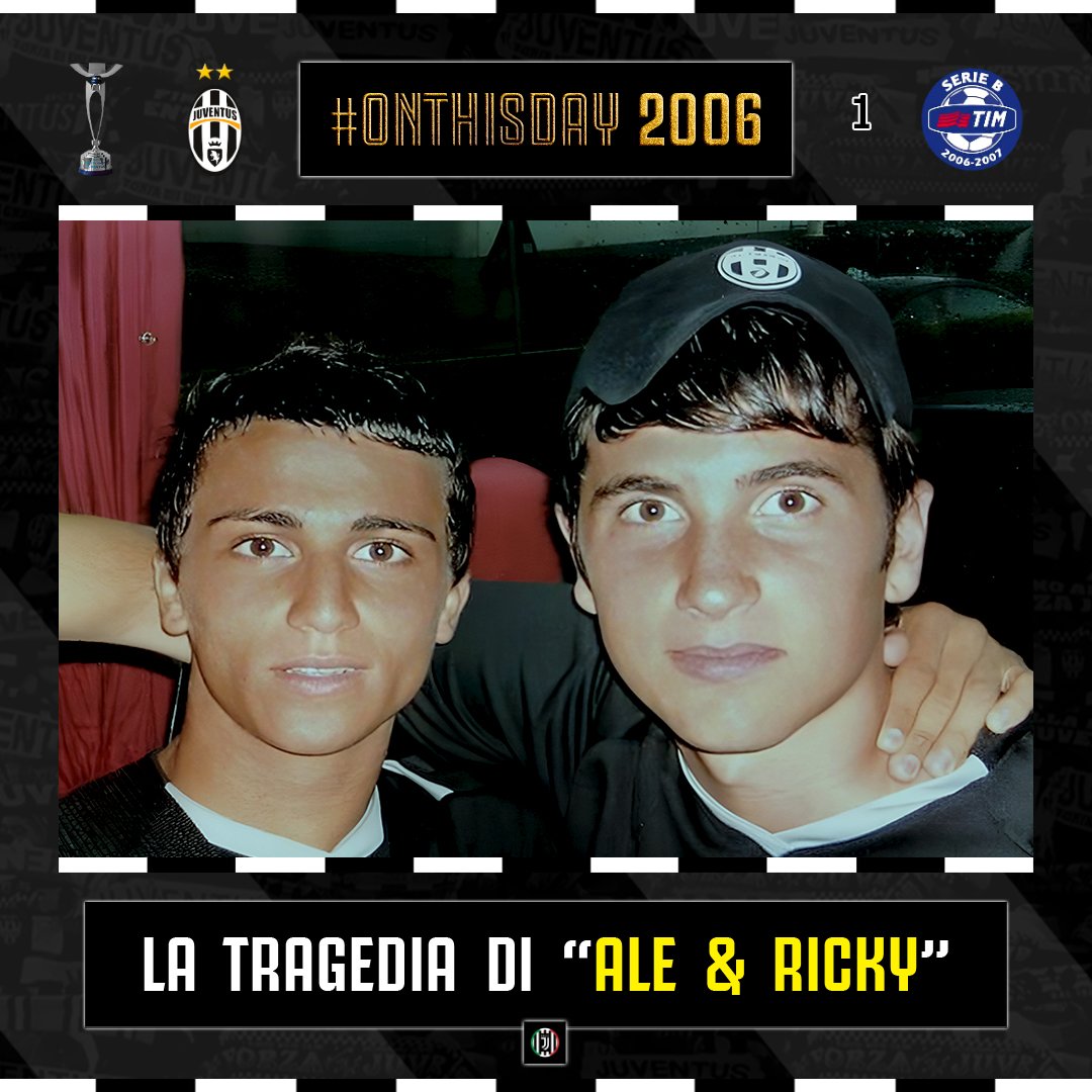 aboutjclub_'s tweet photo. #OnThisDay 2006 🏁 Ci lasciavano #AlessioFerramosca e #RiccardoNeri 17enni delle Giovanili "Berretti". Caddero in un laghetto di Vinovo per recuperare un pallone. Il loro Ricordo è e sarà per sempre vivo nei nostri Cuori. 💔😭 #AleERicky #LiveAhead #FinoAllaFine #ForzaJuve https://t.co/CzhZjSt4dq