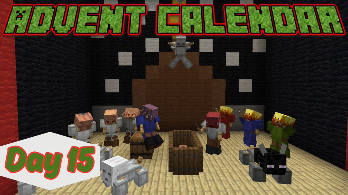 Do you remember your school Nativity? I swear every school had some character that was strange. Be it a lobster or the stable door. I'm sure none are as strange as this! 

I made a Nativity scene with Nether Mobs.
Day 15 of my Advent Calendar is out now: youtu.be/NyKLU6qjq1Y