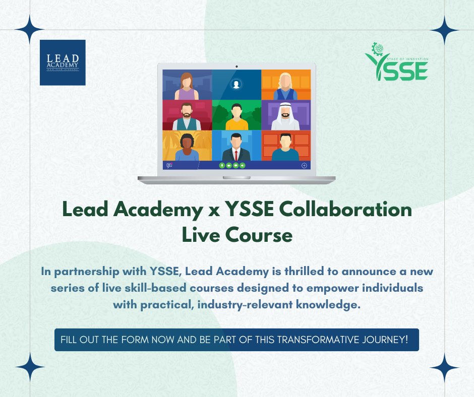 YSSEGLOBAL's tweet image. Lead Academy x YSSE Collaboration—Live Course Choice Form

In partnership with YSSE (Youth School for Social Entrepreneurs), Lead Academy is thrilled to announce a new series of live skill-based courses designed to empower individuals. 

#YSSE #LeadAcademy
#LiveCourse