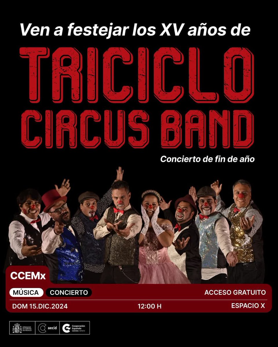 SORPRESA DE TEMPORADA NAVIDEÑA!

Nos vemos mañana en el Centro Cultural de España en México a las 12 hrs 

Entrada libre, cupo limitado. 

¡Allá nos vemos!