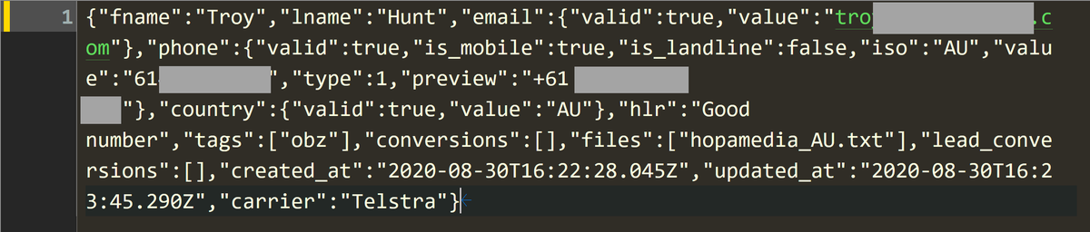 I'm in the process of verifying a data breach attributed to "Hopamedia" and thought I'd tweet out and ask for help as I've *no* idea what that service is. Tried to find a sample record to send, and... dammit!